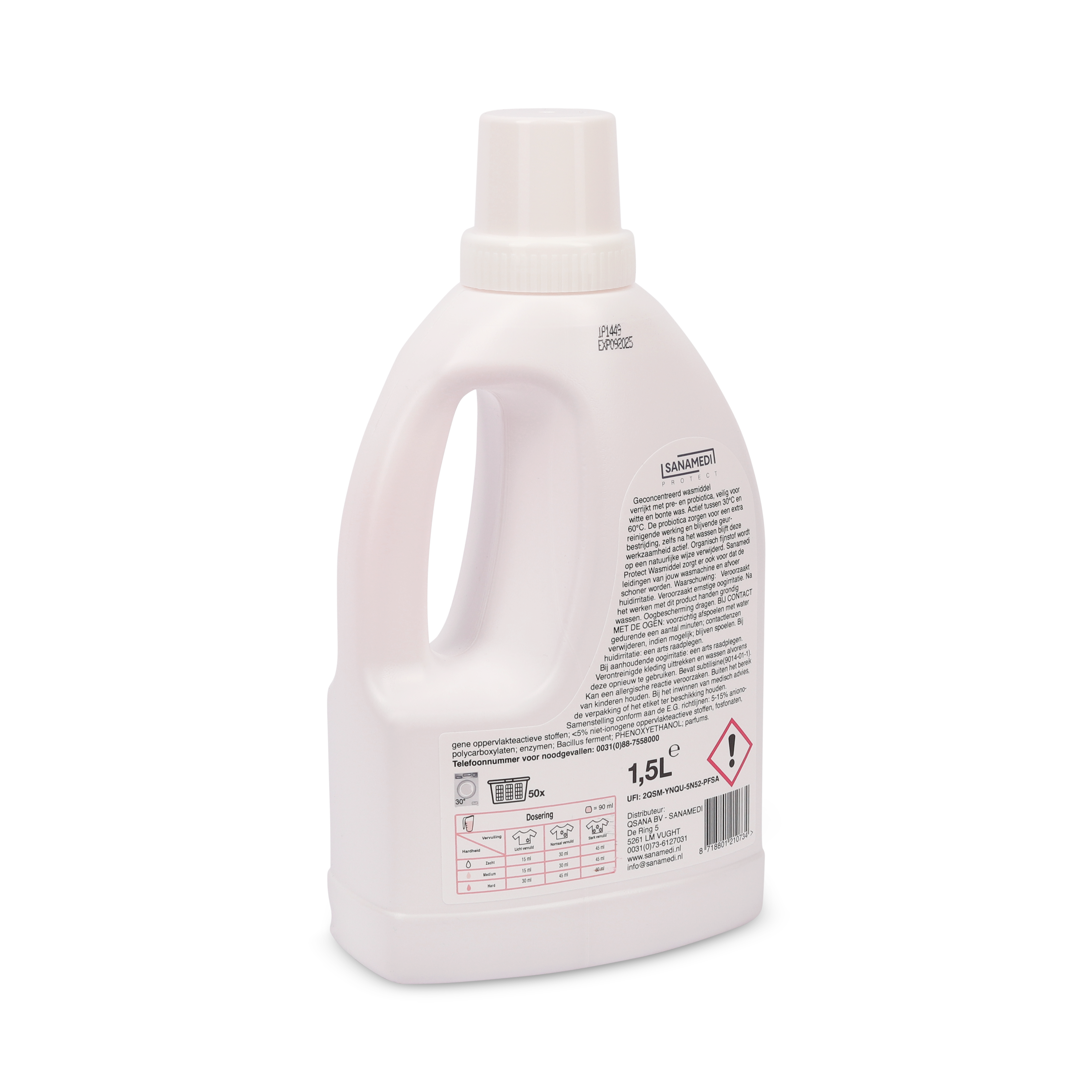 Sanamedi Protect Wasmiddel 1.5 liter anti-allergeen