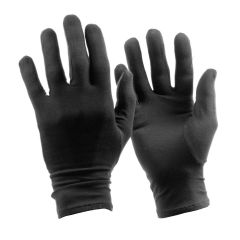 Bamboe Premium handschoenen kinderen kleur Zwart > Premium Bamboe handschoenen maat 9-10 jaar kleur zwart (per paar verpakt).