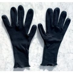 CottonComfort handschoenen eczeem 100% bio katoen (per 2 paar) maat XLarge - Zwart