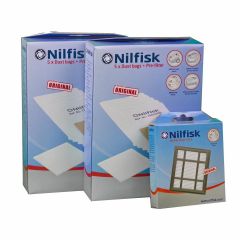Nilfisk One serie > Nilfisk ONE voordeel set 10x stofzak + 2x voorfilter + 1x HEPA14 filter