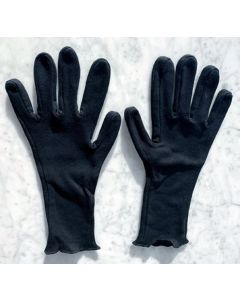 CottonComfort handschoenen eczeem 100% bio katoen (per 2 paar) maat Large - Zwart